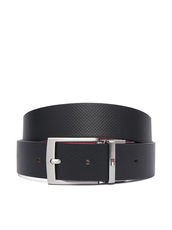 Tommy Hilfiger Pasek Adan Rev 3.5 Pebble AM0AM14566 Czarny