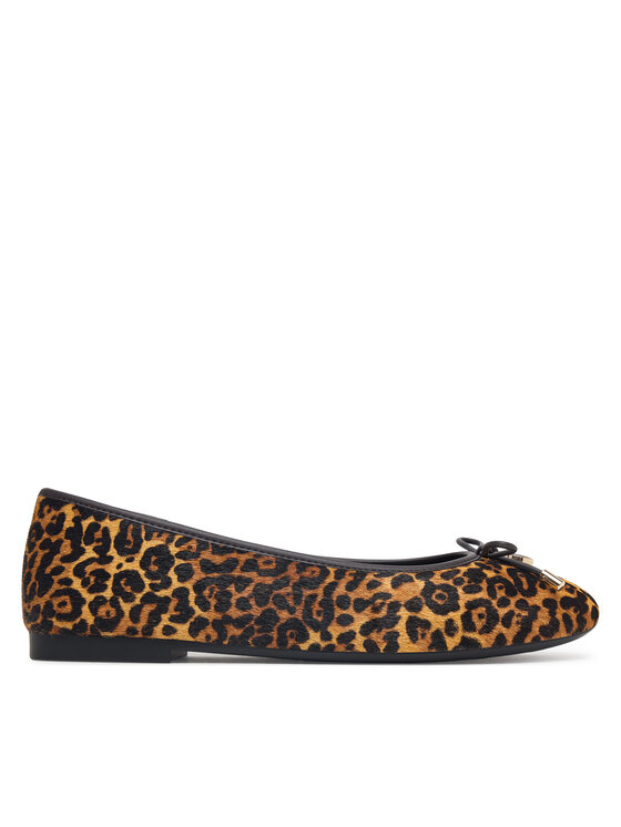 Tommy Hilfiger Baleriny Th Charm Cheetah Ballerina FW0FW09682 Brązowy