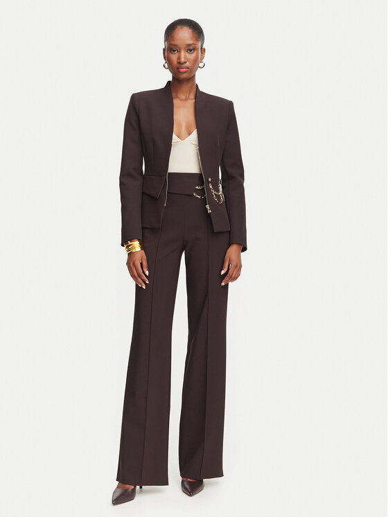 Rinascimento Marynarka CFC0130160003 Brązowy ciemny Slim Fit