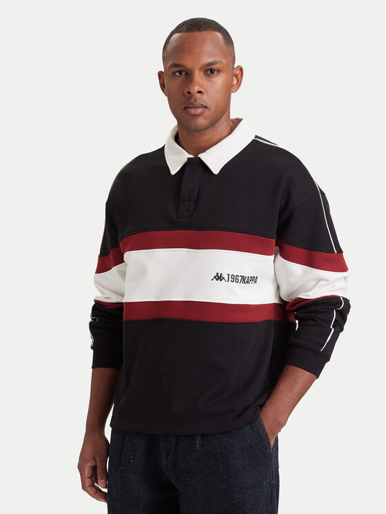 Kappa Polo 37284HW Czarny Comfort Fit