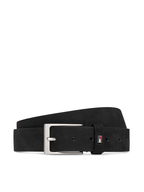 Tommy Hilfiger Pasek Layton 3.5 Nubuck AM0AM15047 Czarny