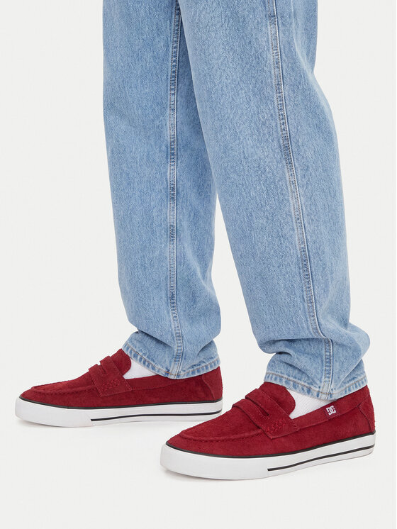 DC Shoes Tenisówki EO-LEA-ZL-D107 Bordowy