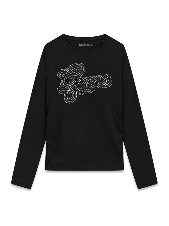 Guess Bluzka J6YI10 K3713 Czarny Slim Fit
