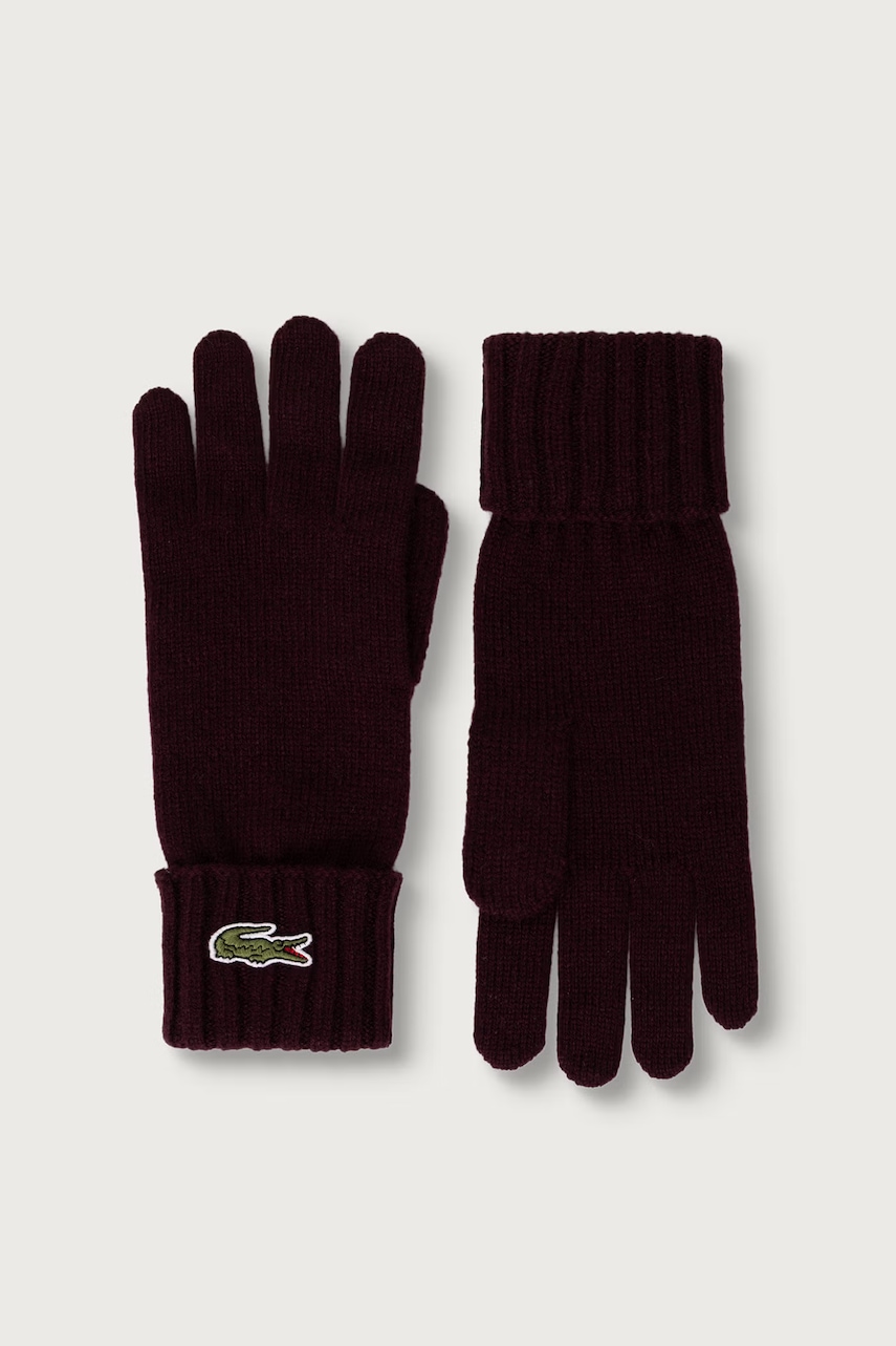 Lacoste rękawiczki wełniane