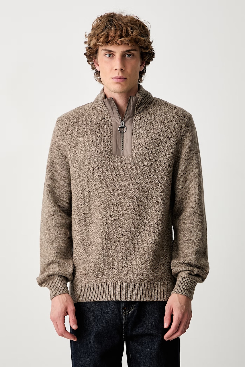 Barbour sweter z wełną męski