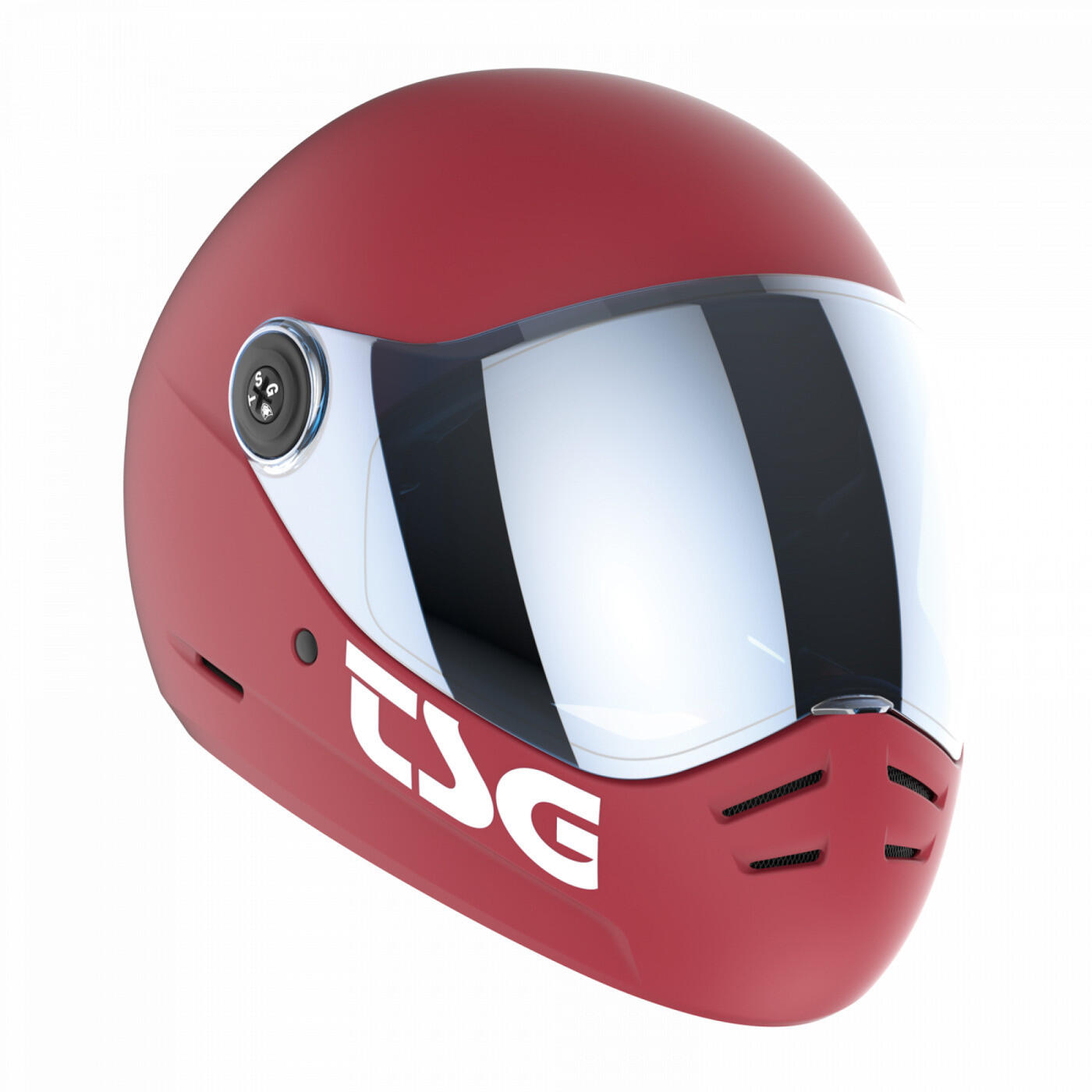 Helmet Pass 2.0 Solid Color Satin Gentle Red Ochrona