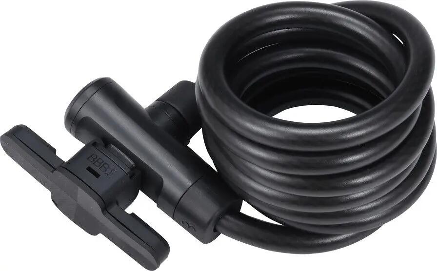 Zapięcie rowerowe BBB KeyGuard Cable 12/180 z uchwytem