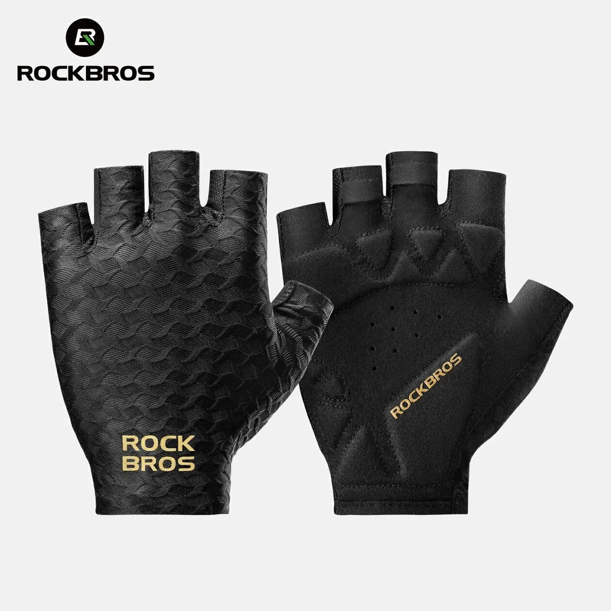 Krótkie, amortyzujące rękawiczki rowerowe ROCKBROS