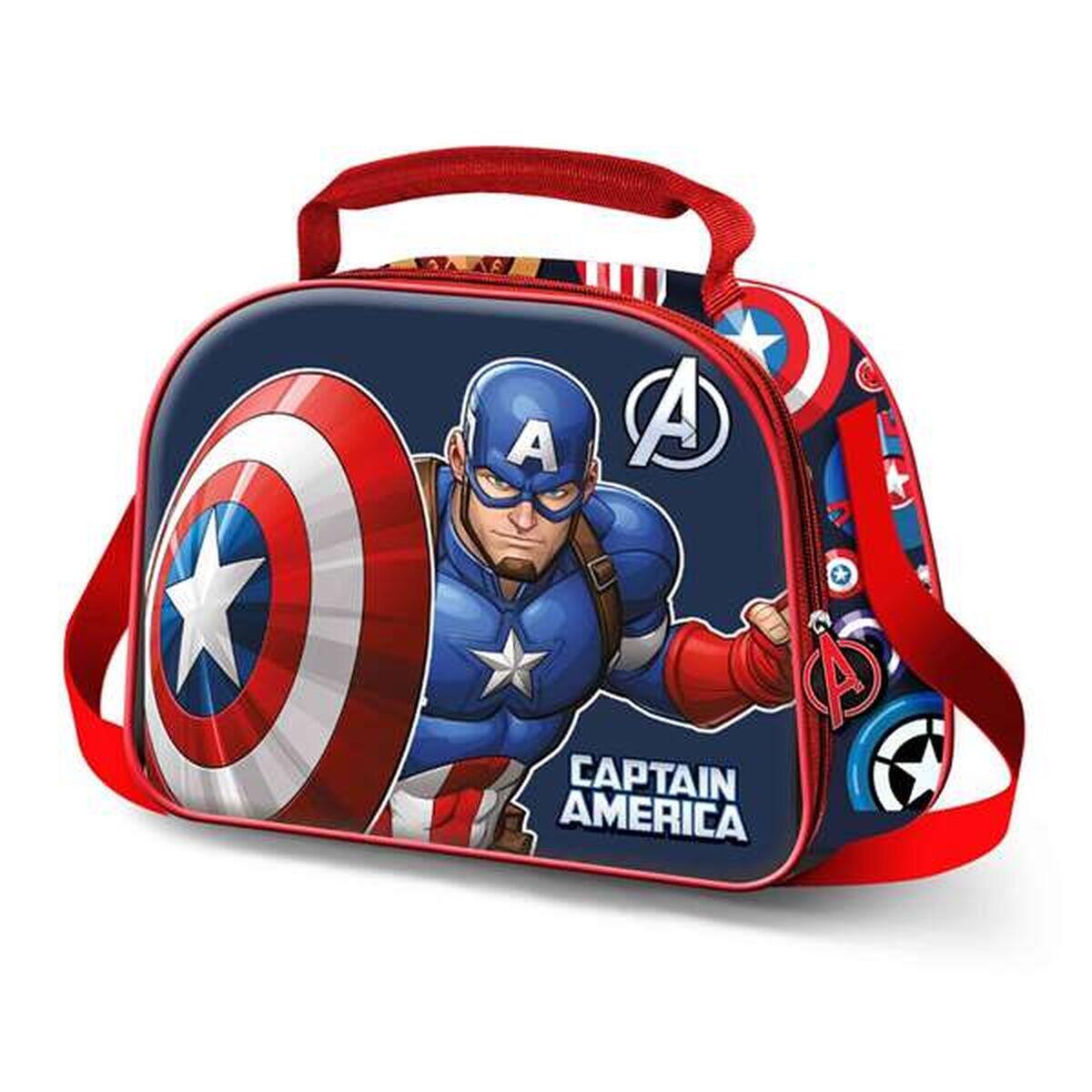 Karactermania - Premium plecak 3D Marvel Captain America Patriot z lunch boxem