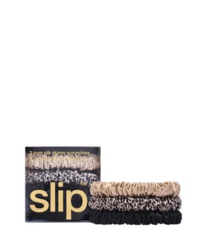 Slip Pure Silk Hair Scrunchies - black / caramel / leopard Gumka do włosów 3 szt.
