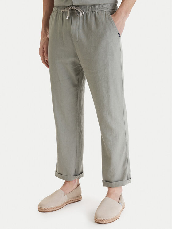 Nautica Spodnie materiałowe W126-NAMTR-1022-34X Zielony Relaxed Fit