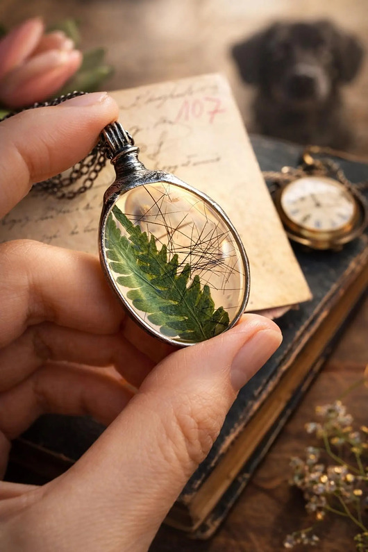 Personalizowana biżuteria z sierścią zwierzęcia