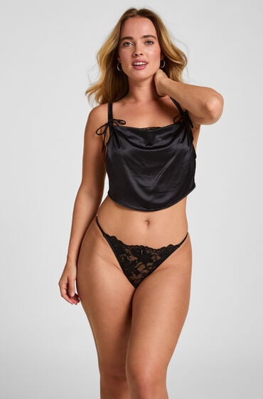 Hunkemöller Stringi Viktoria Czarny