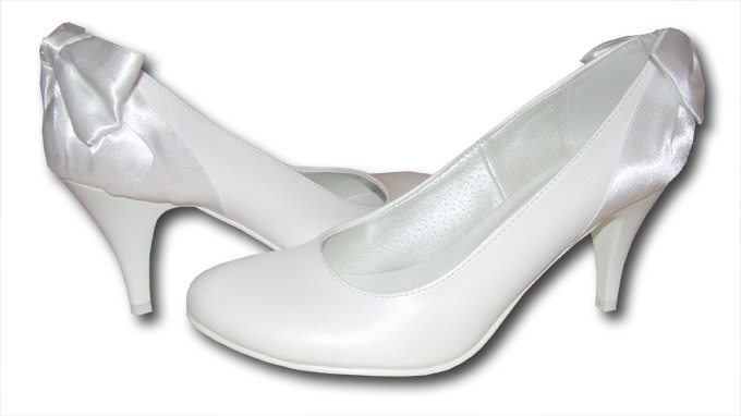 Growikar 260/95 damskie czółenka na szpilce eleganckie białe