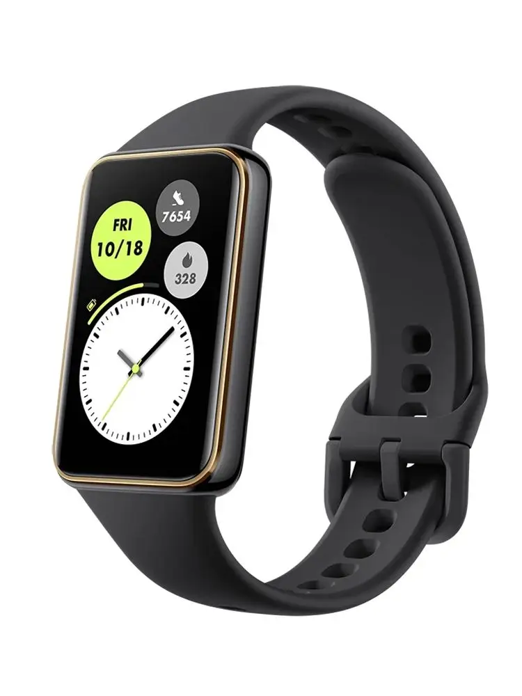 HONOR Band 10, Globalna Wersja Smart Band, Zaokrąglona Konstrukcja, Poranna Monitoracja Zdrowia, Ekran AMOLED 1.57 cala, Wodoodporność 5ATM, BT5.3 czarny