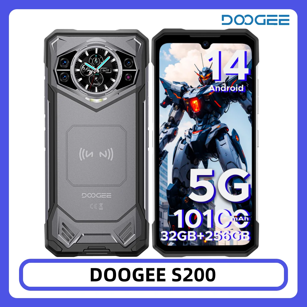DOOGEE S200 5G Wytrzymały Telefon 12GB 256GB 1.32\\\\\\\