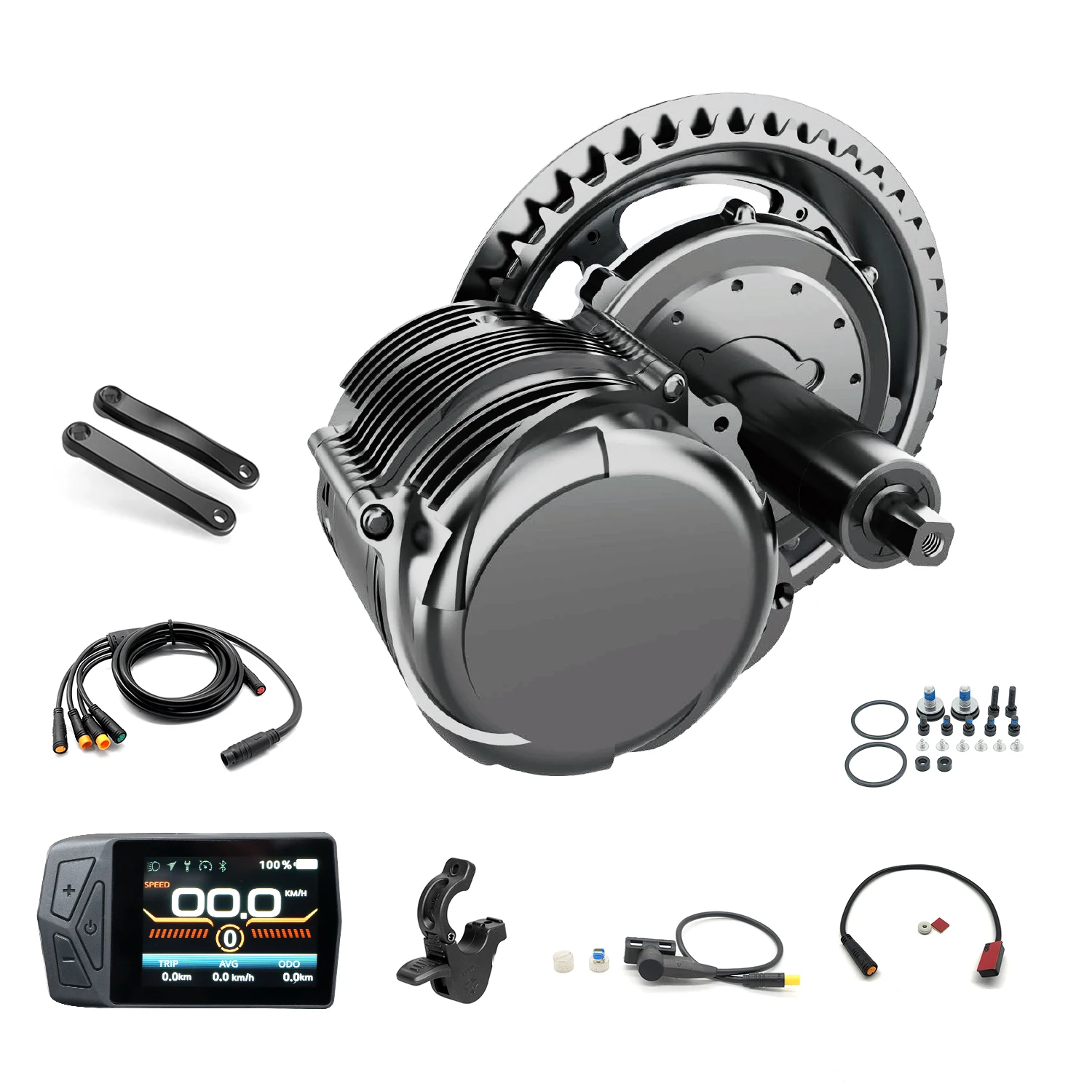 Zestaw do ebike'a z silnikiem centralnym TONGSHENG TSDZ16 TSDZ8 48V 1000W 48V 750W TSDZ2B 36V 250W z czujnikiem momentu obrotowego