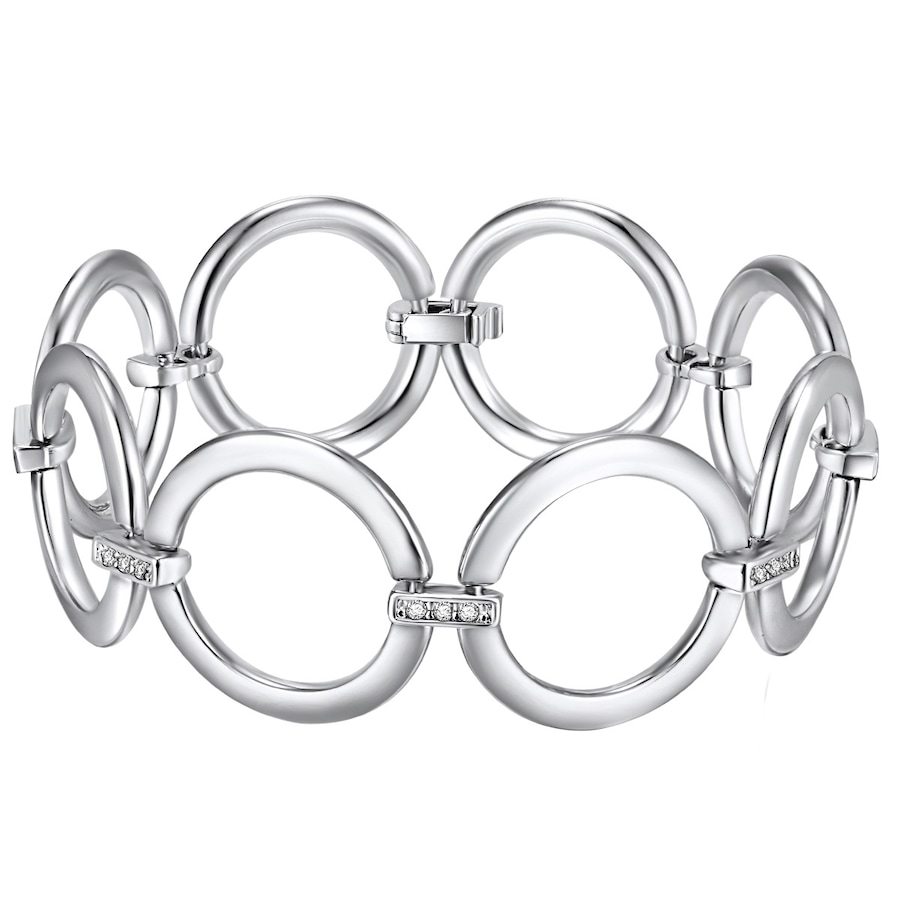 Rafaela Donata Bransoletka z kryształkami Swarovsk metal zdobiony kryształkami Swarovski® srebrny Bransoletki 1 ct Damski