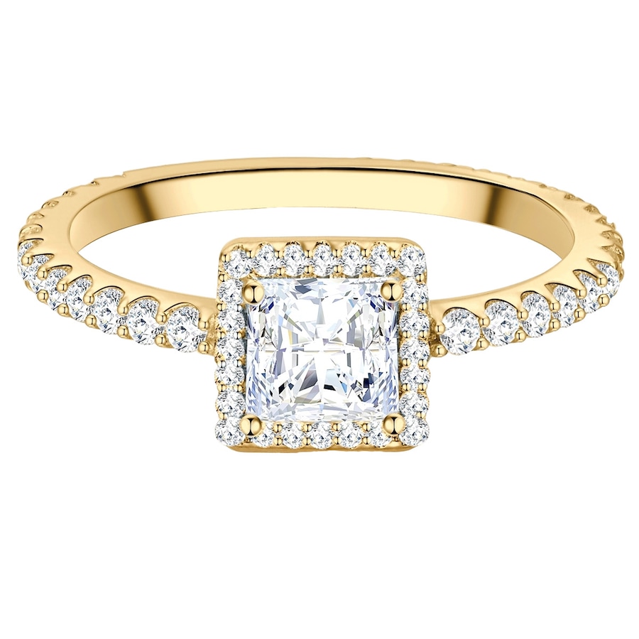 Trilani Pierscionek aus Sterling Silber in Gelbgold mit Zirkonia Pierścionki 1 ct Damski