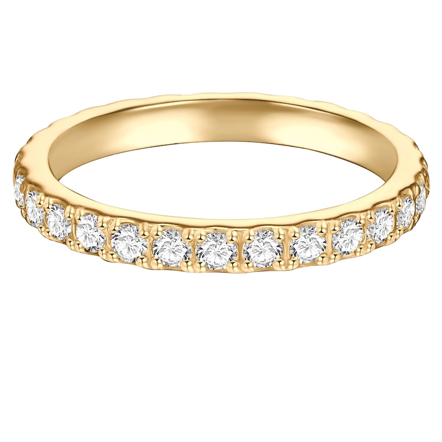 Trilani Pierscionek pamieci aus Sterling Silber in Gelbgold mit Zirkonia Pierścionki 1 ct Damski