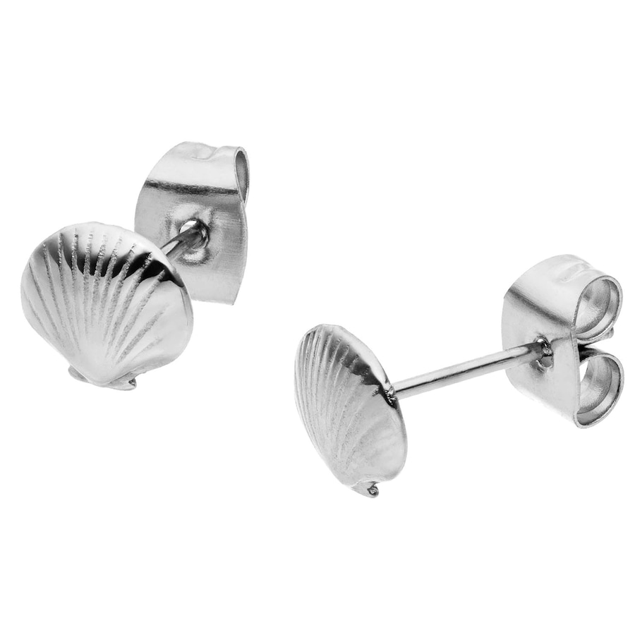Purelei Purelei Kolczyki Seashell 1 ct Szary