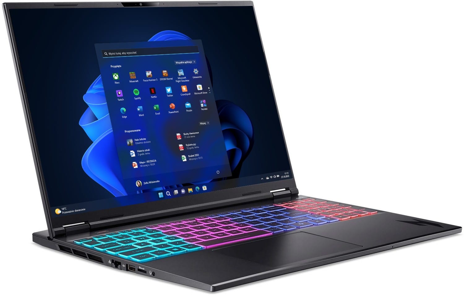 Acer Nitro 16S AI - Ryzen AI 9 365 16'' 32GB 1TB + 512GB W11P RTX 5070Ti NH.U07EP.001|105M232W11P
