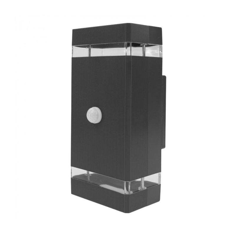 Kinkiet zewnętrzny czarny 2xGU10x15W tworzywo sztuczne wym:18,8x9,6x8,5cm IP44 Ecolight