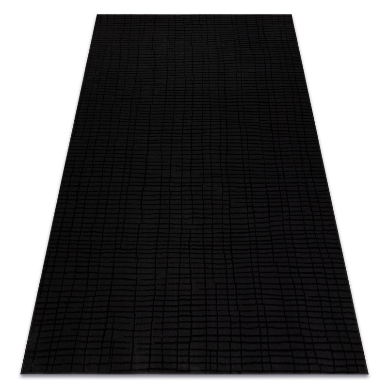 Dywan AURA J1852A czarny / antracyt - Linie, strukturalny, nowoczesny 240x330 cm
