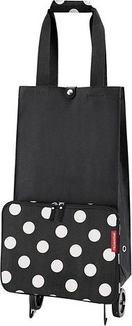 Wózek na zakupy Foldabletrolley w białe grochy