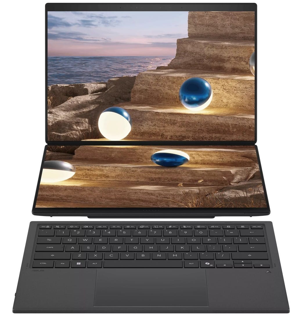 ASUS ZenBook Duo OLED UX8407AA-SN515X - Ultra X9-378H 14'' 3K 144Hz Dotyk 32GB 1TB W11P 90NB16V1-M00UW0