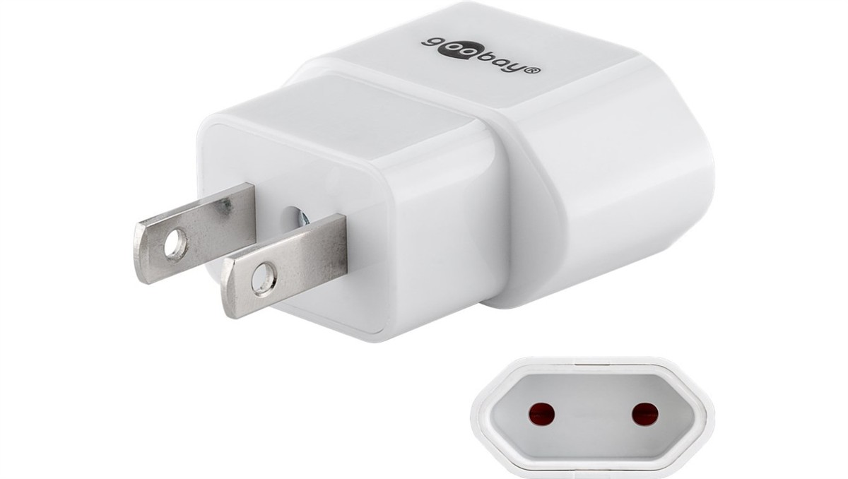 Adapter sieciowy US/Japonia, biały