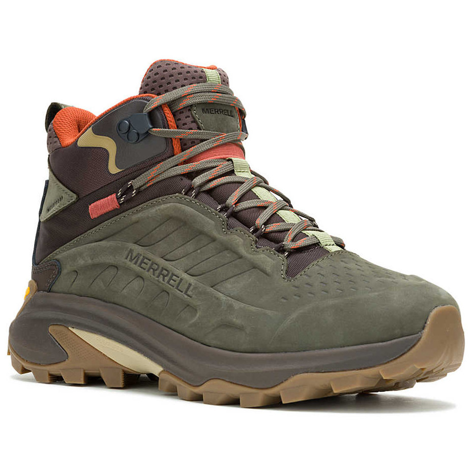 Męskie buty turystyczne Merrell Moab Speed 2 Ltr Mid Wp Rozmiar butów (UE): 46,5 / Kolor: zielony/brązowy