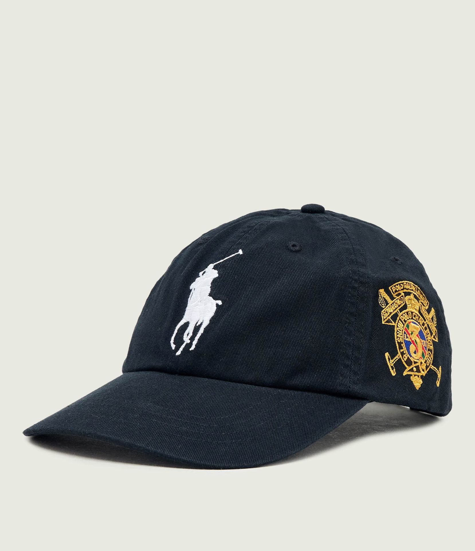 POLO RALPH LAUREN Bejsbolówka z dodatkiem skóry