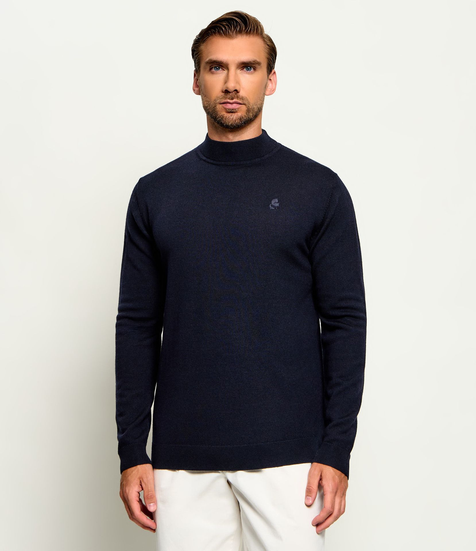 Karl Lagerfeld Wełniany półgolf Regular Fit