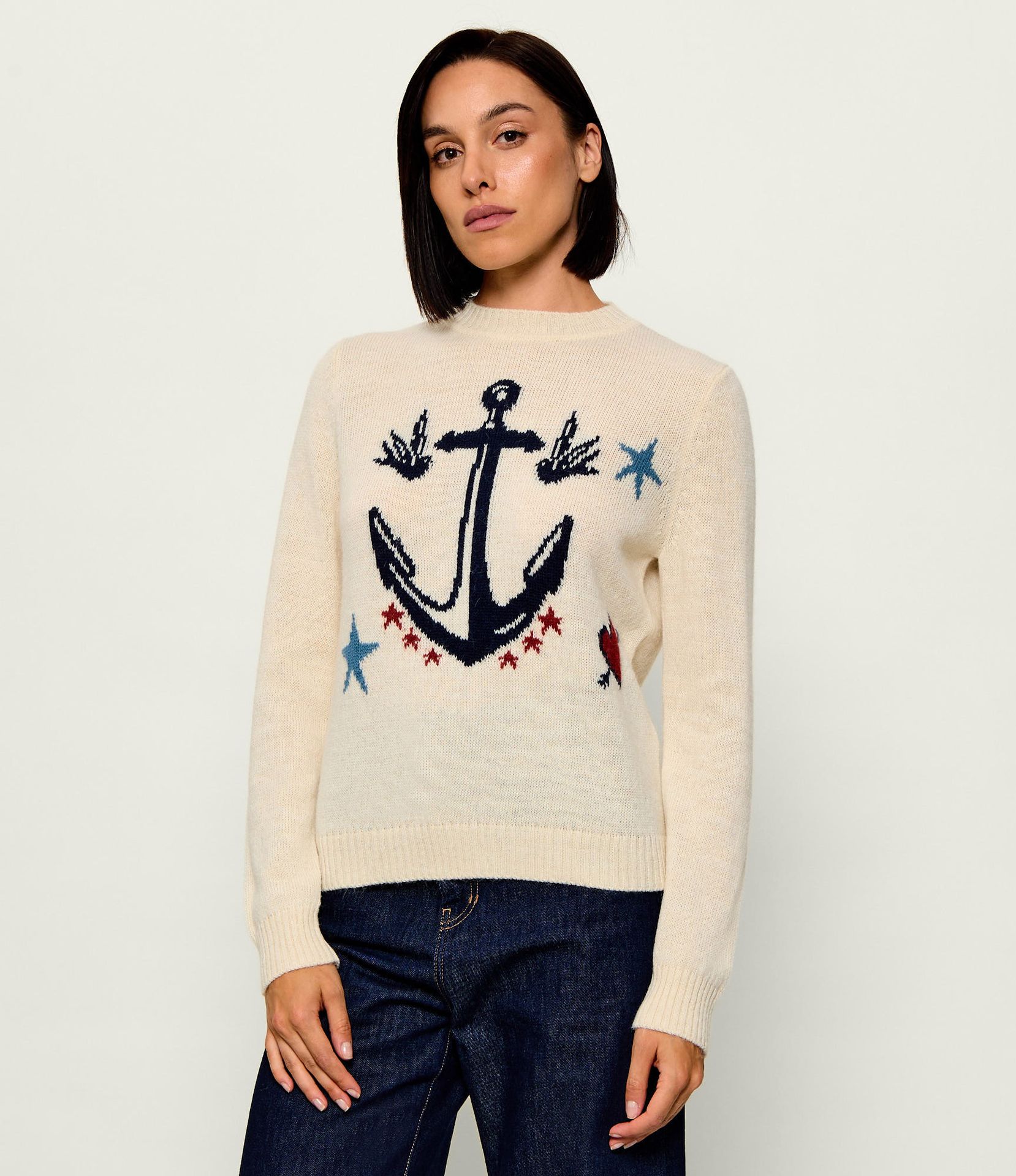 Weekend MaxMara Wełniany sweter Wkdnitra Regular Fit