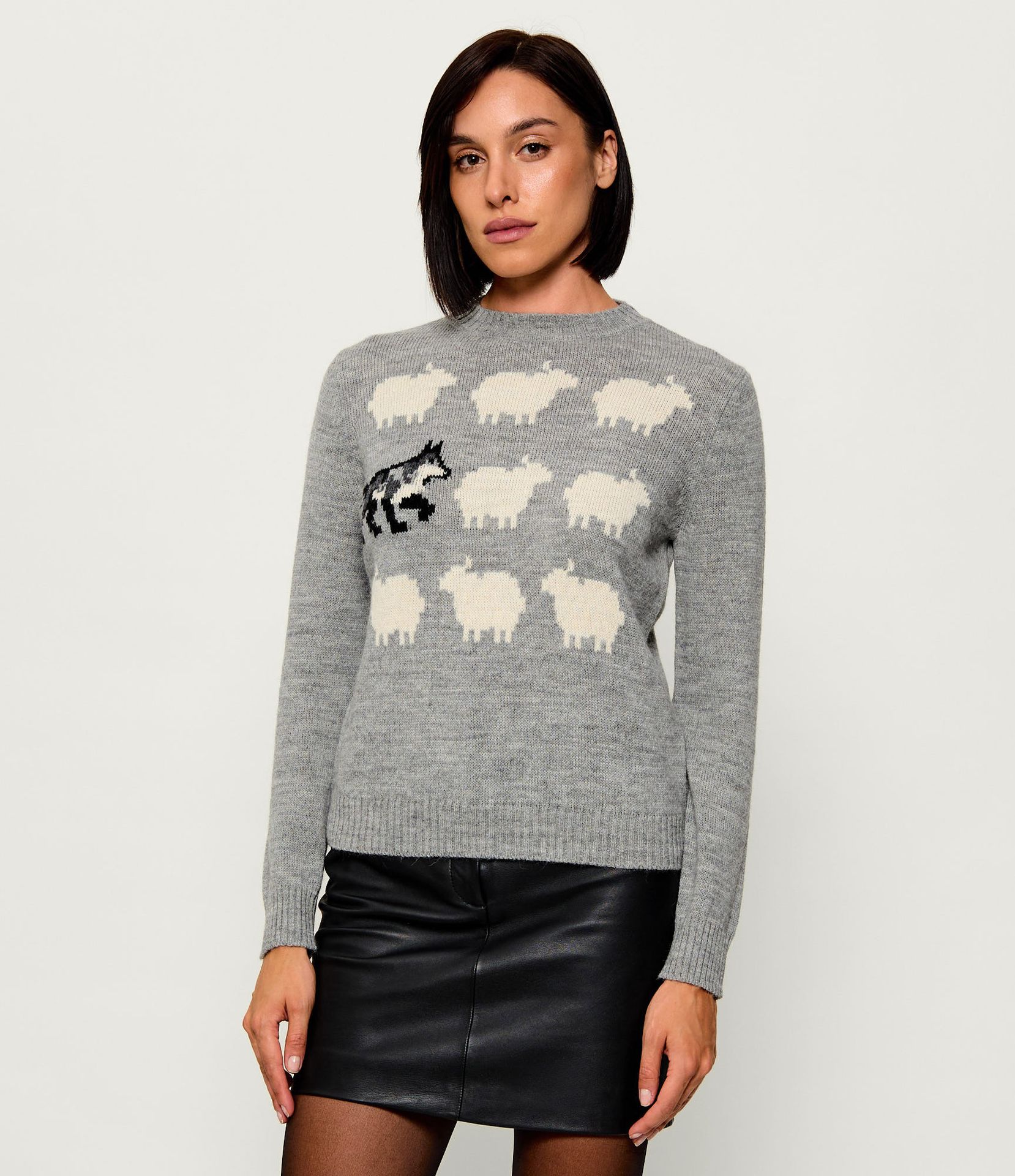 Weekend MaxMara Wełniany sweter Wkdnitra Regular Fit