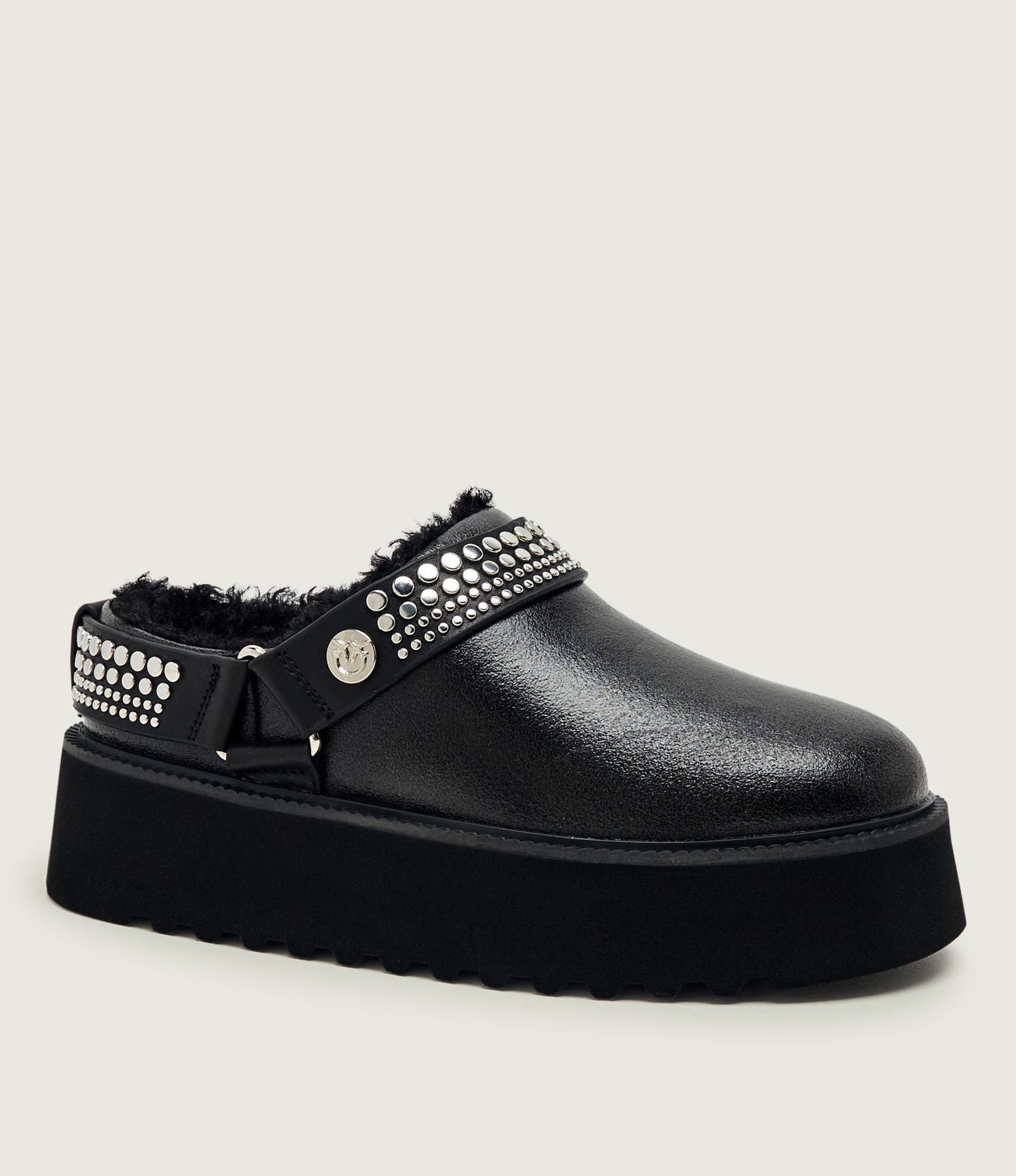 Pinko Skórzane mule Martina 05
