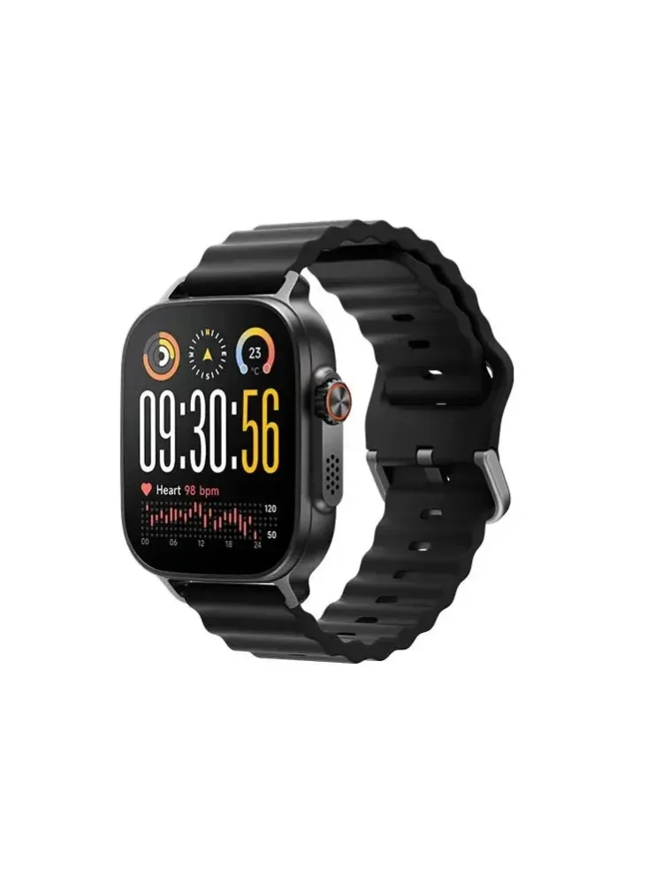 Globalna wersja smartwatcha realme Watch 5 z kompasem i niezależnym GPS z 5 GNSS, 1,97-calowy wyświetlacz AMOLED, do 14 dni superdługiego czasu pracy. czarny