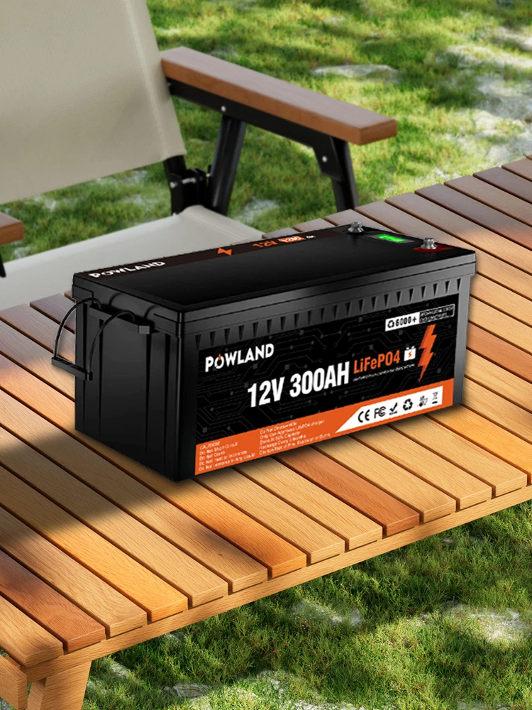 Akumulator POWLAND LiFePO4 12.8V 100Ah 300Ah / 25.6V Litowo-żelazowo-fosforanowy, z wbudowanym BMS, ponad 6000 cykli, IP65 do kamperów, łodzi, falowników i systemów solarnych PL-24V-100AH