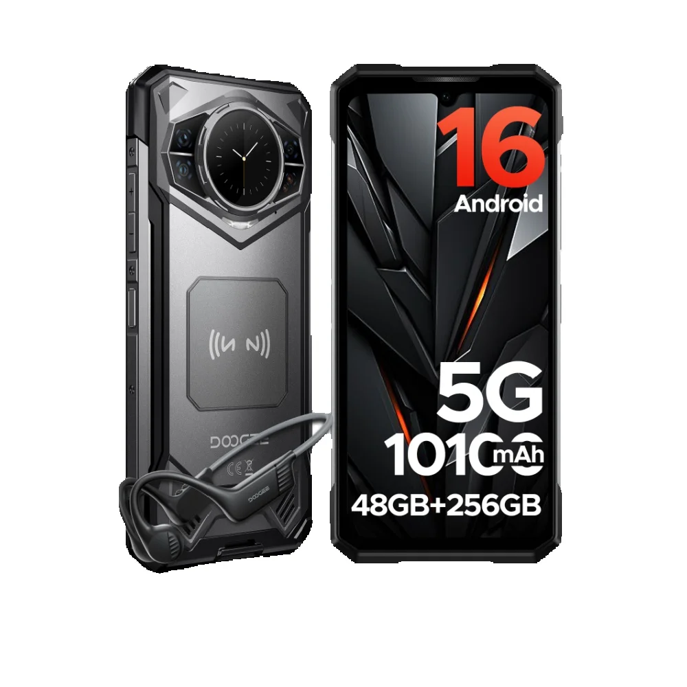 DOOGEE S200E Wytrzymały Telefon z AI Asystentem 48GB+256GB 6.72