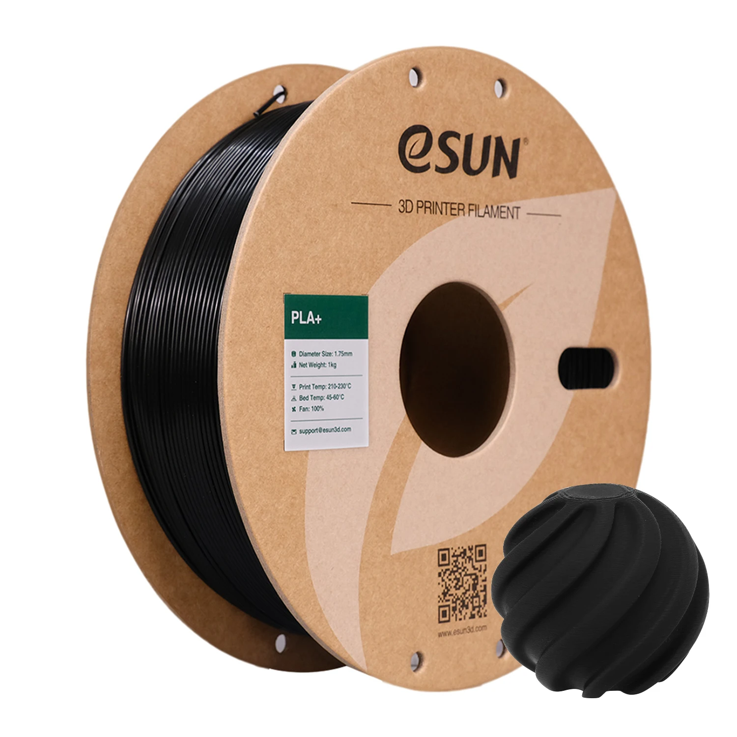 Filamenty do druku 3D ESUN PLA+ 1kg PLA+ 1.75mm +/-0.02mm, bez odchylania, filament do druku 3D zgrabnie nawinięty, pakowane próżniowo, szybka wysyłka. matcha green