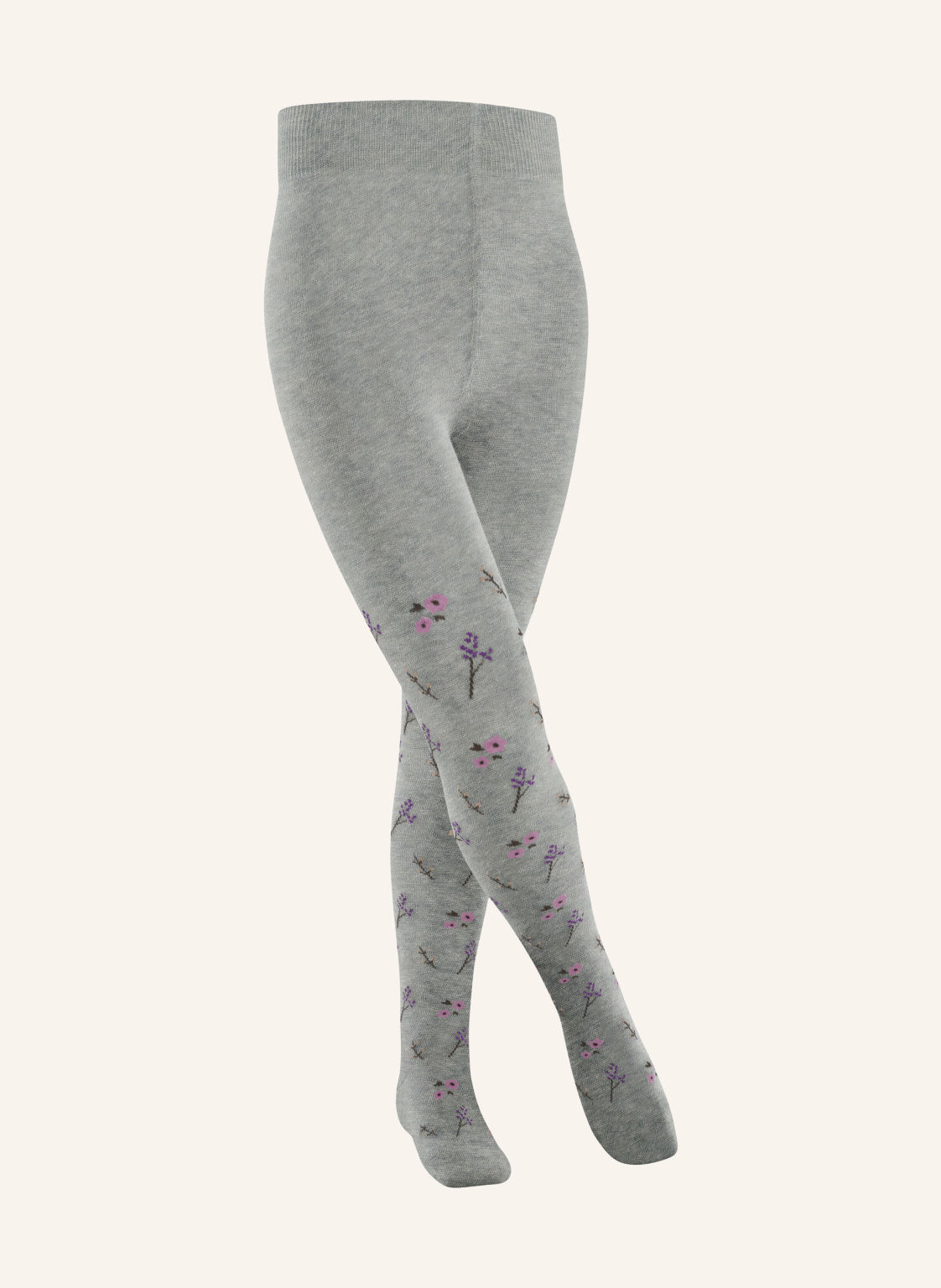 Falke Rajstopy Little Flowers grau