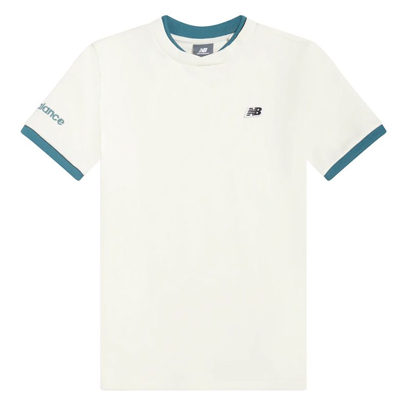 Koszulka dziecięca New Balance YT61B802SST - biała