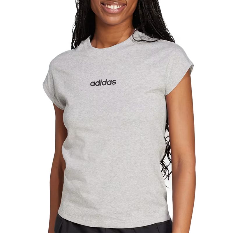 Koszulka damska adidas Sportswear Linear JC8241 - szara
