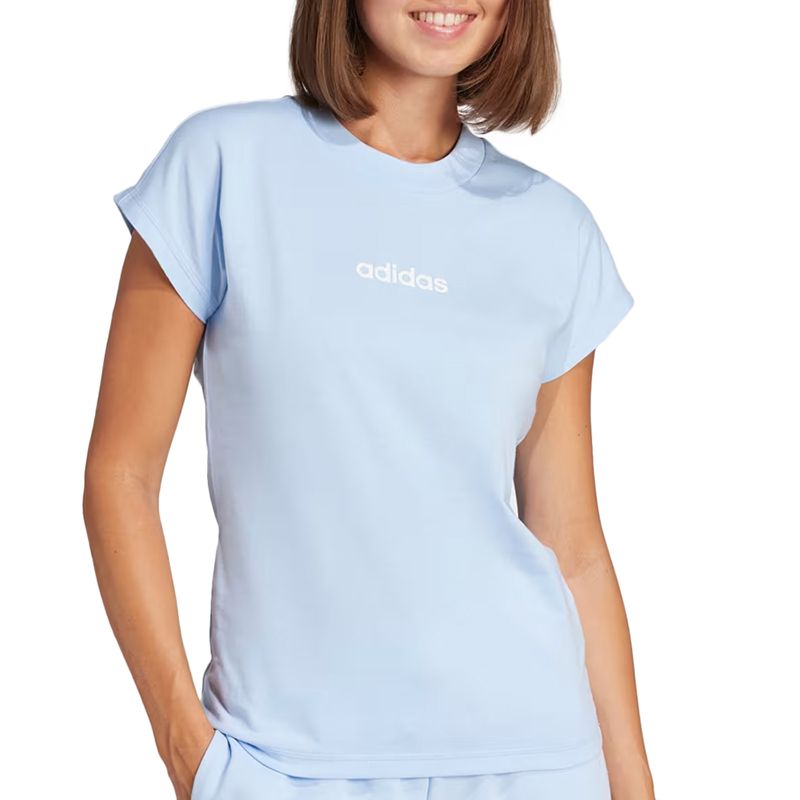 Koszulka damska adidas Sportswear Linear JG8660 - niebieska