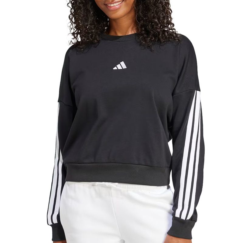 Bluza damska adidas Sportswear Essentials 3-Stripes French Terry JE0016 - czarna