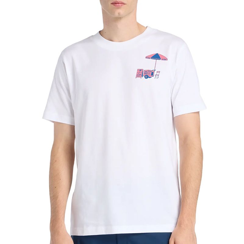 Koszulka męska New Balance MT61T2QHWT - biała