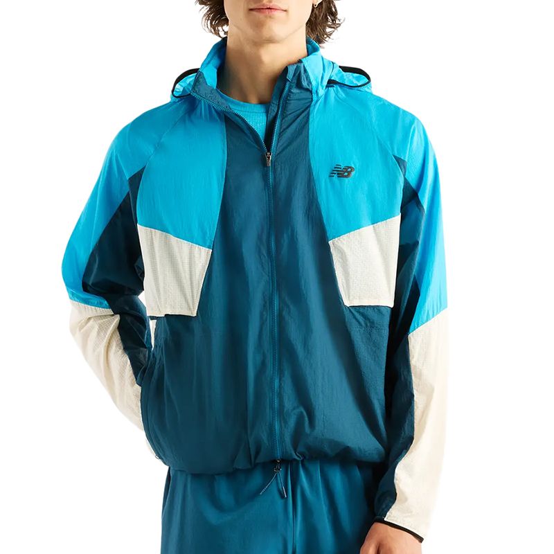 Kurtka męska New Balance RC MJ61U1I9STS - niebieska