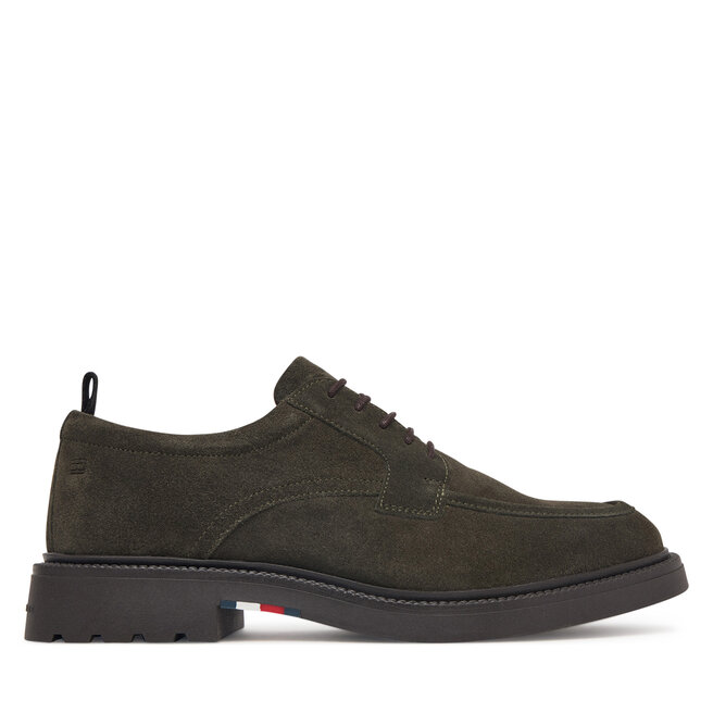 Półbuty Tommy Hilfiger Corporate Casual Sde Deck Shoe FM0FM05980 Zielony