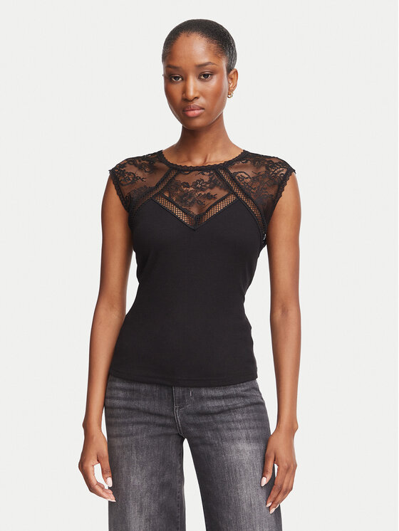 Morgan Bluzka 262-DIAMO Czarny Slim Fit